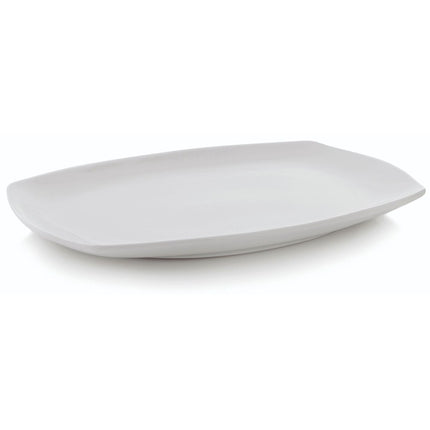 Shallow Rectangular Porcelain Plate | 26.5 x 19 cm