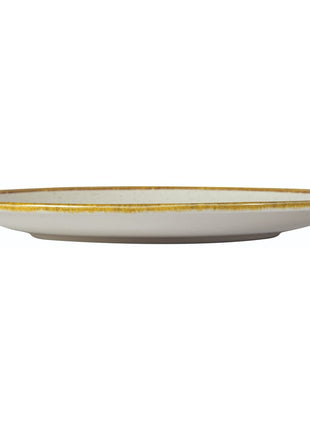 Shallow Beige Porcelain Plate 25 cm