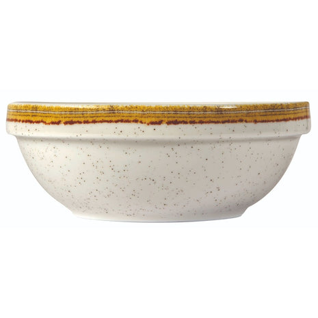 Stackable Beige Porcelain Bowl 14 cm