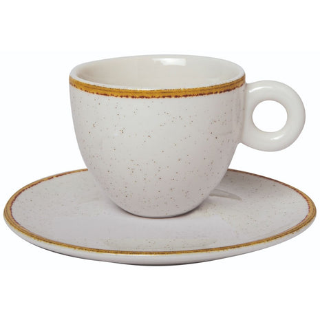 Cappuccino Cup Set with Saucer Beige 200 ml