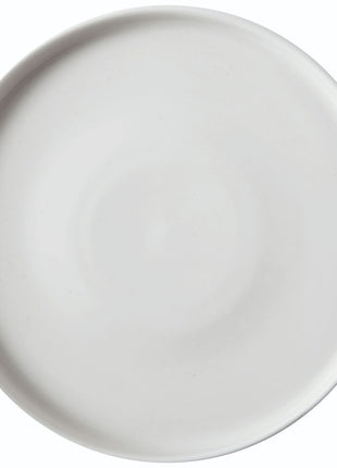 Flat White Porcelain Plate 21 cm