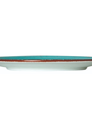 Shallow Turquoise Porcelain Plate 20 cm