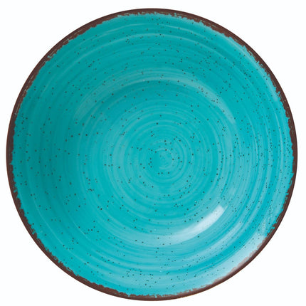 Turquoise Porcelain Salad Bowl 23 cm