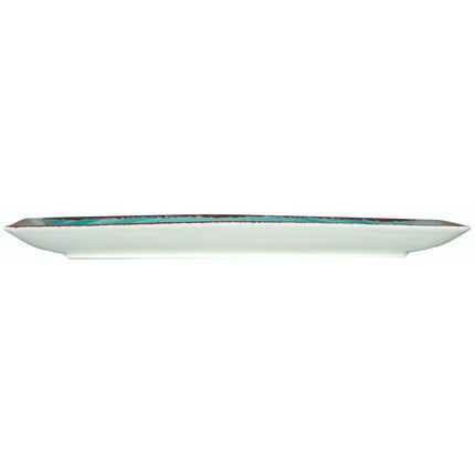 Rectangular Turquoise Porcelain Plate | 21 x 10.5 cm