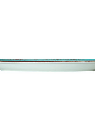 Oval Turquoise Porcelain Plate | 31.7 x 21 cm