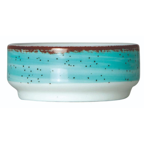 Stackable Turquoise Porcelain Bowl 7 cm