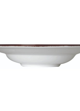 Deep Brown Porcelain Plate 27 cm