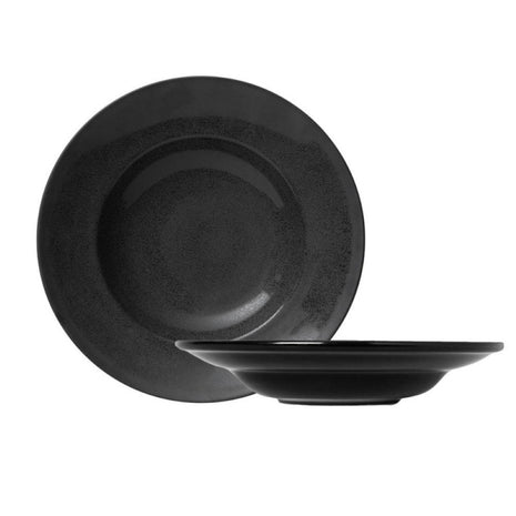 Deep Black Porcelain Plate 27 cm