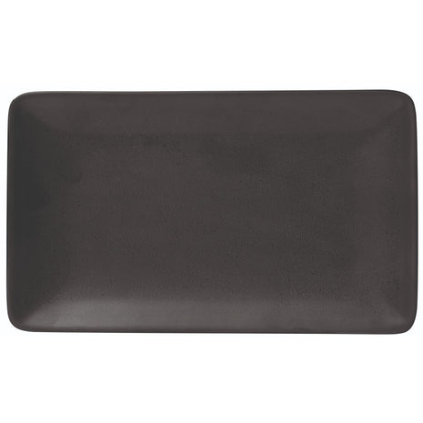 Black Porcelain Rectangular Plate | 27 x 16 cm