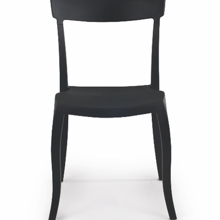 Black Polypropylene Chair | 49 x 55 x 84 cm