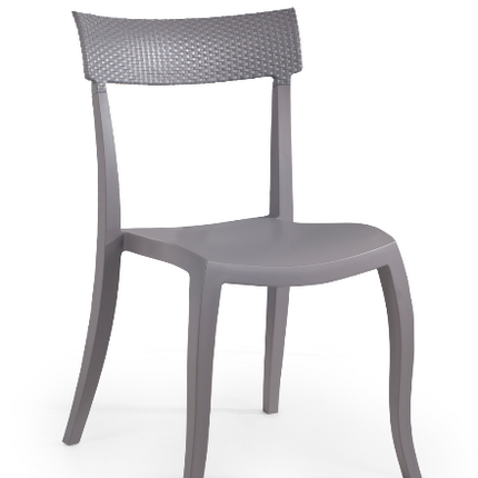 Gray Polypropylene Chair | 49 x 55 x 84 cm