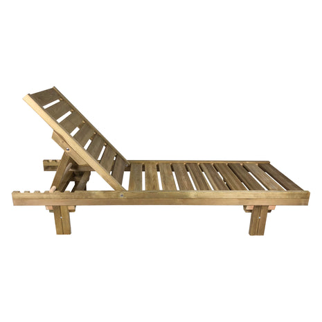 Soaking wooden Sunbed 200 x 68 cm