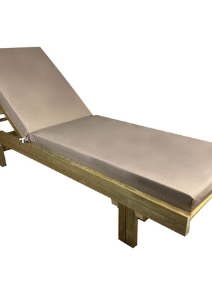 Soaking wooden Sunbed with wheels 200 x 68 cm