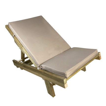 Sezlong Soaking Wooden Sunbed 127 x 68 cm