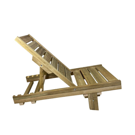 Sezlong Soaking Wooden Sunbed 127 x 68 cm