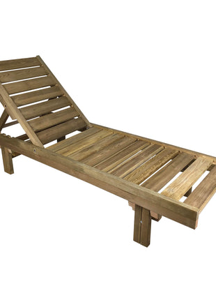 Sunbed Semi-double Wooden Soaking 200 x 120 cm