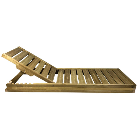 Soaking wooden Sunbed 191 x 68 cm