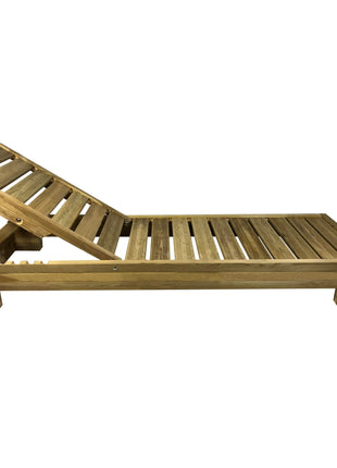 Soaking wooden Sunbed 200 x 68 cm