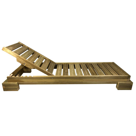 Soaking wooden Sunbed 200 x 68 cm