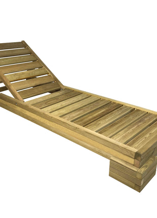 Soaking wooden Sunbed 200 x 68 cm