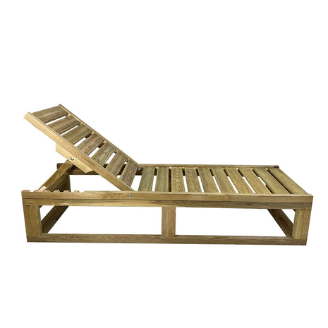 Soaking wooden Sunbed 200 x 68 cm