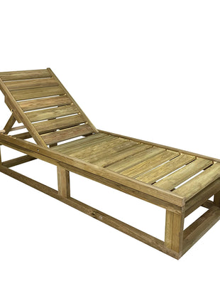 Soaking wooden Sunbed 200 x 68 cm