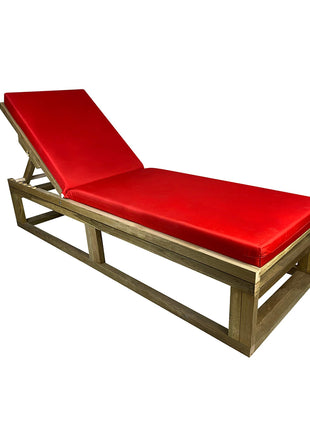 Soaking wooden Sunbed 200 x 68 cm