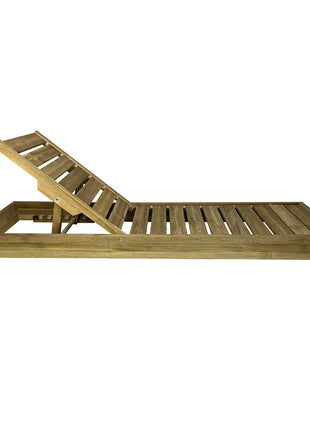 Soaking wooden Sunbed 210 x 68 cm