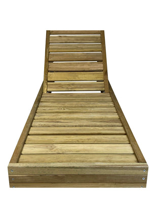 Soaking wooden Sunbed 210 x 68 cm