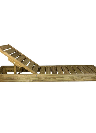 Soaking wooden Sunbed 210 x 68 cm