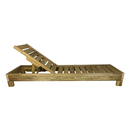 Soaking wooden Sunbed 210 x 68 cm