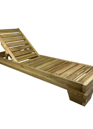 Soaking wooden Sunbed 210 x 75 cm