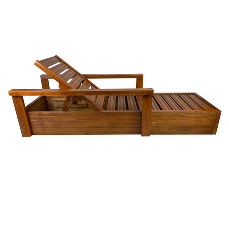 Soaking wooden Sunbed 210 x 62 cm