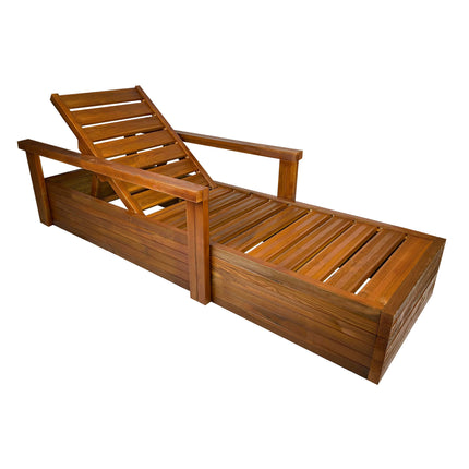 Soaking wooden Sunbed 210 x 62 cm