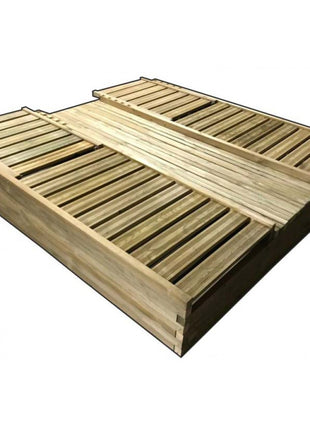 Heavy Type Impregnation Wooden Bed 188 x 188 cm