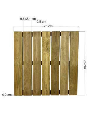 Πάτωμα - Πλακάκι Deck Εξωτερικού Χώρου | 75 x 75 cm