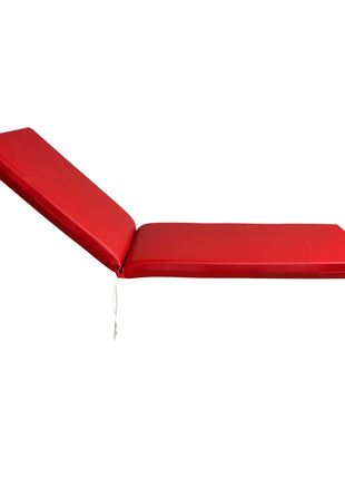 Red Leather Sunbed Mattress