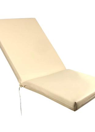 Sezlong Sunbed Mattress Leatherette in Sugar Color