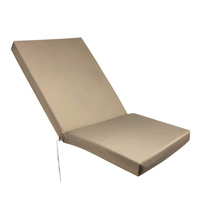 Sezlong Fabric Sunbed Mattress in Beige Color