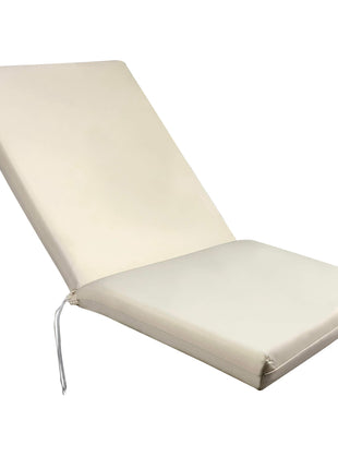 Sezlong Fabric Sunbed Mattress in Ecru Color