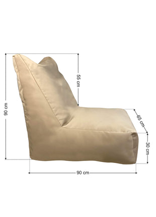 Pouf - Armchair Beige Sailcloth