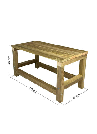 Wooden Beach Table | 70 x 37 x 36 cm