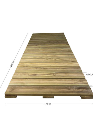 Σταθερός Διάδρομος Παραλίας – Κήπου 200 x 75 cm