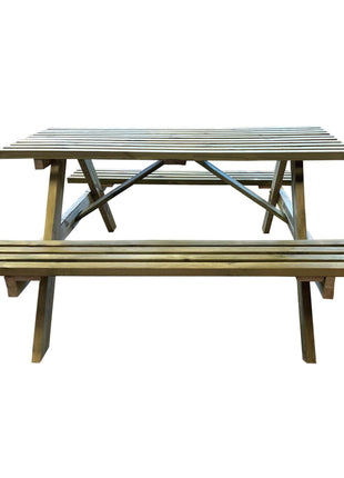 Wooden Picnic Bench for 6 People