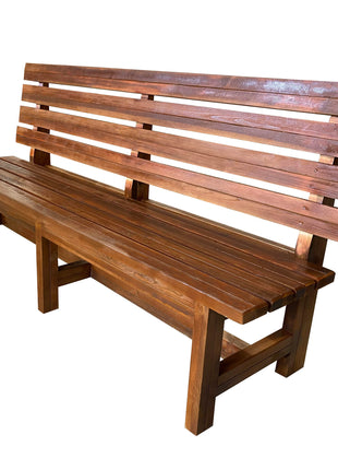 4 Person Wooden Bench | 200 x 55 x 96 cm