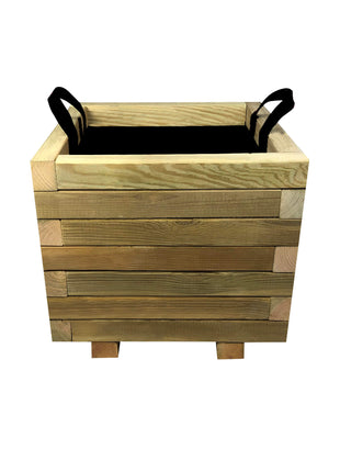 Square Wooden Pot | 40 x 40 x 36 cm