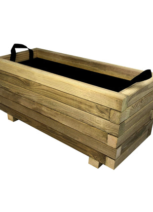 Rectangular Wooden Planter | 70 x 30 x 32 cm