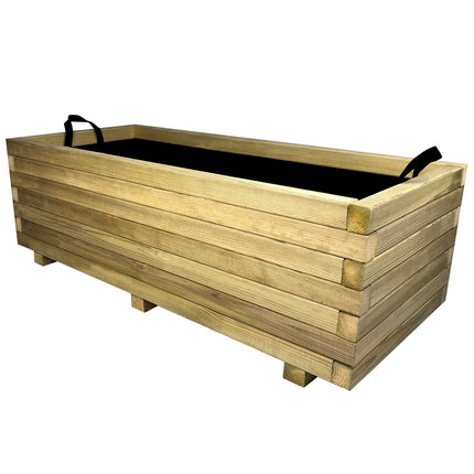 Rectangular Wooden Planter | 110 x 50 x 36 cm