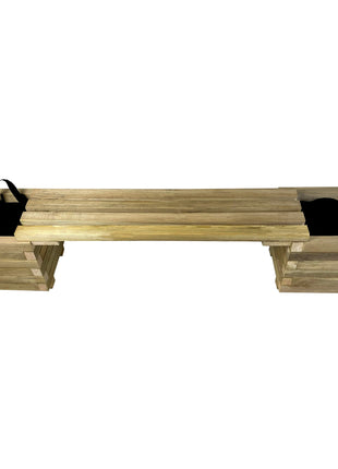 Bench Set with Flower Pots | 200 x 30 x 36 cm