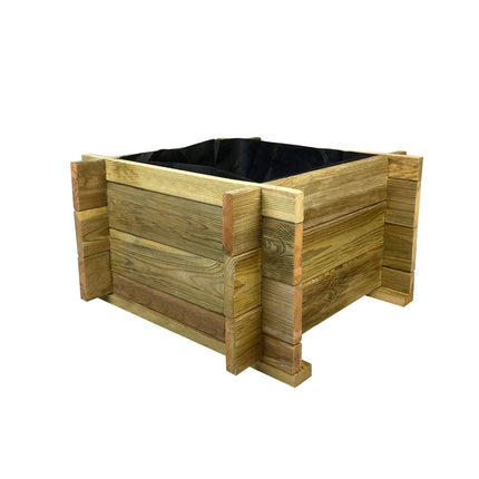 Square Economical Wooden Flower Pot | 54 x 54 x 32 cm